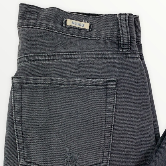 Brandy Melville Distressed Boyfriend Button Fly Jeans - Picture 4 of 9